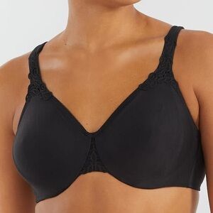 Wacoal Black Bodysuede Ultra Seamless Bra Style 85814